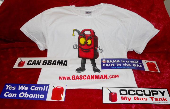 shirtstickers Gas Can Man shirt and sticker package